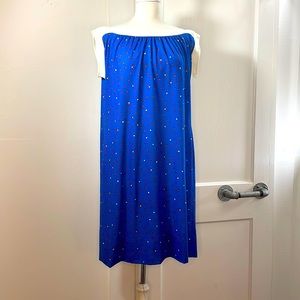 Vintage komar oversized jersey floral boatneck dress with pocket